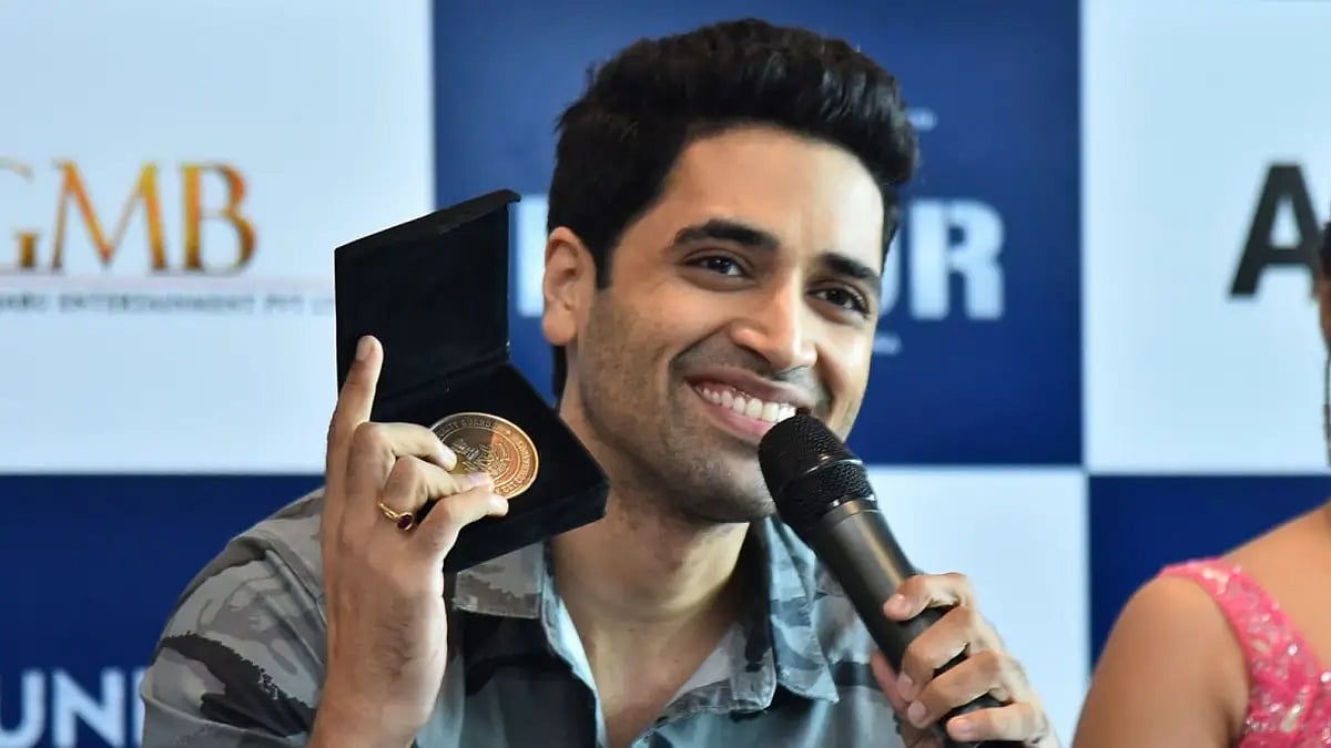 Actor Adivi Sesh With The Medal