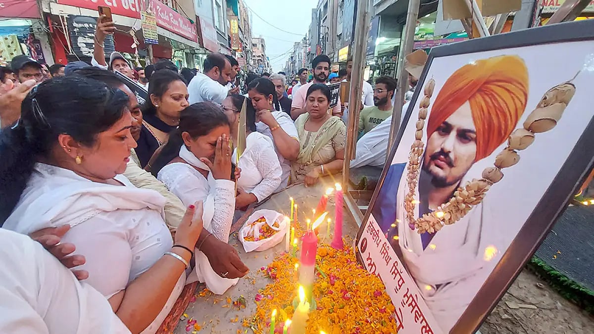 Scores Of People Assemble In Punjab’s Mansa To Attend 'Bhog' Ceremony Of Sidhu Moosewala