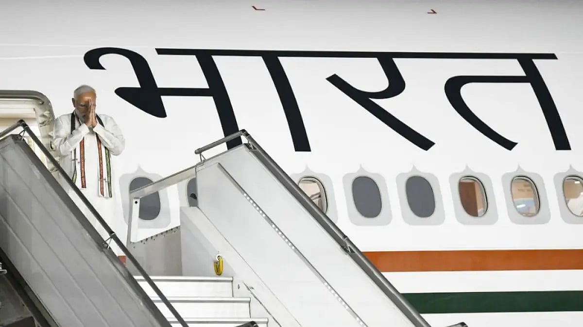 Prime Minister Narendra Modi during a foreign visit. 