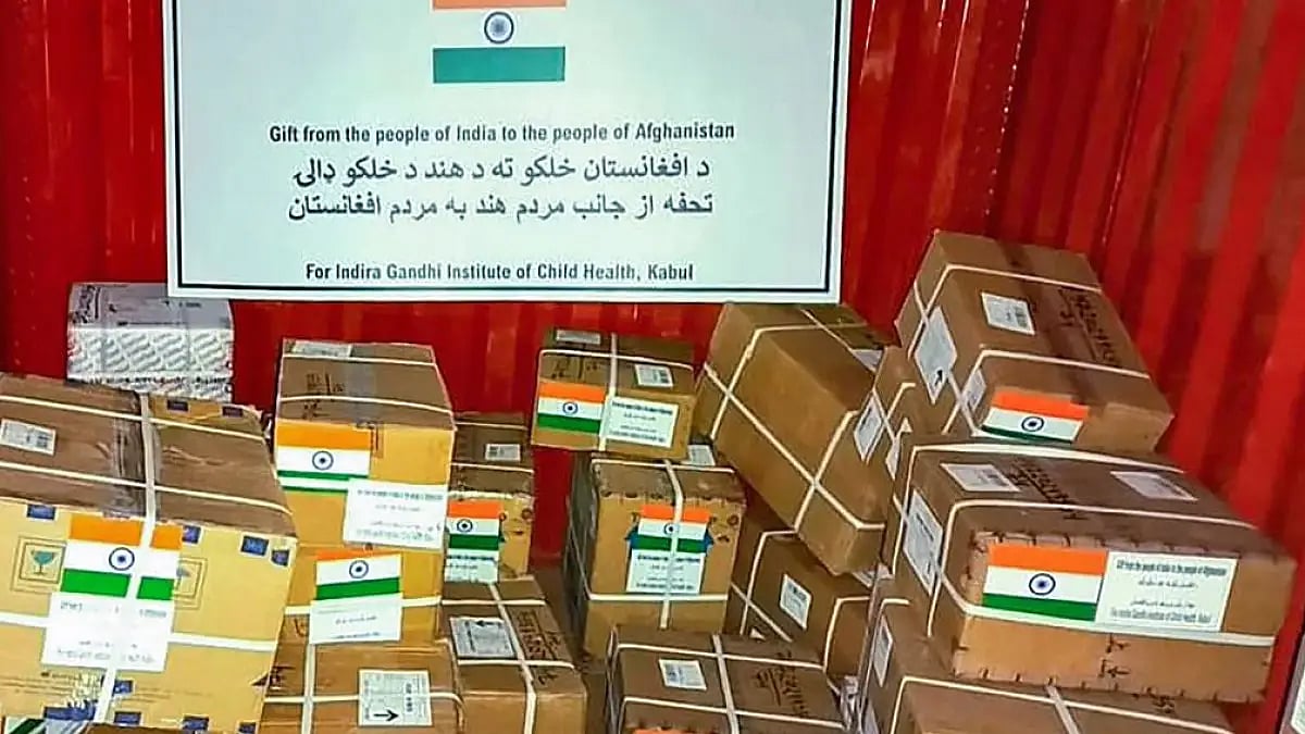 Humanitarian aid sent by Indian government to Afghanistan