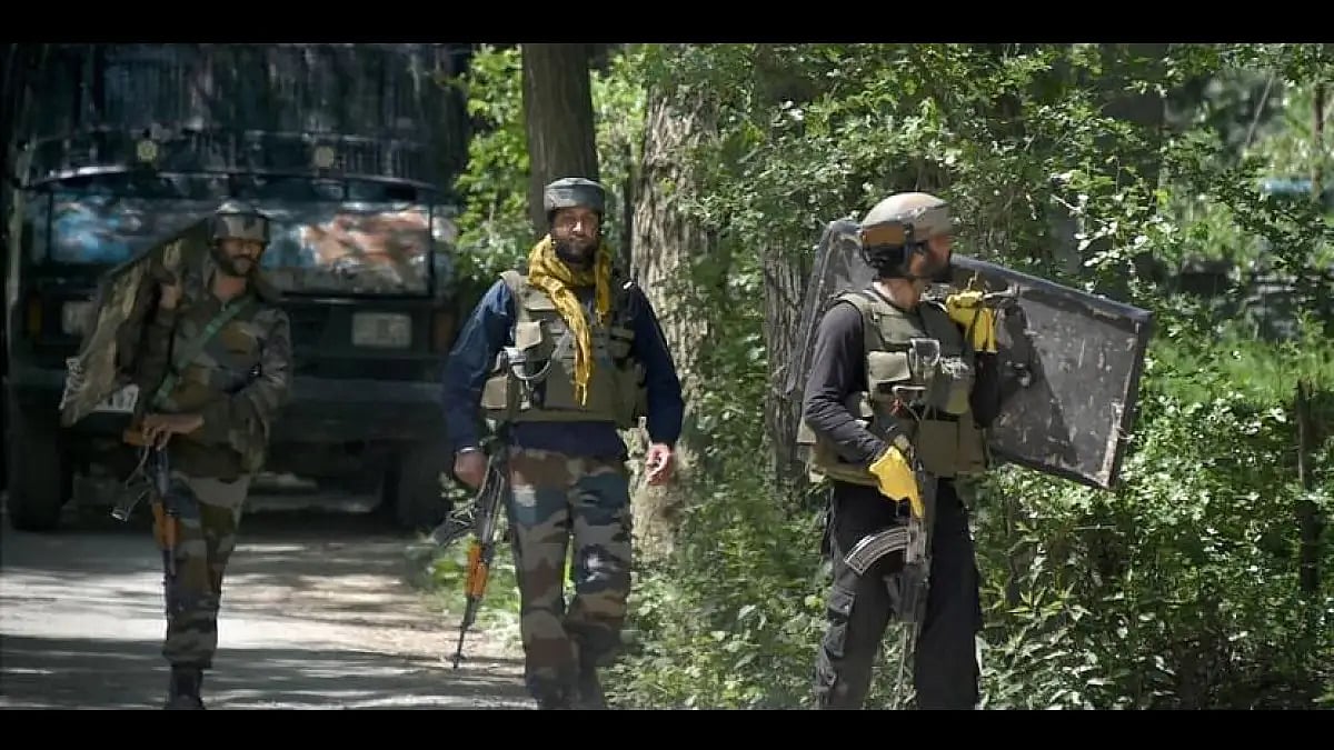 Security forces in Kashmir. 