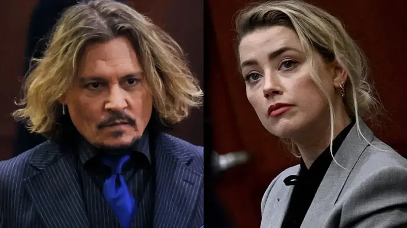 Actors Johnny Depp and Amber Heard