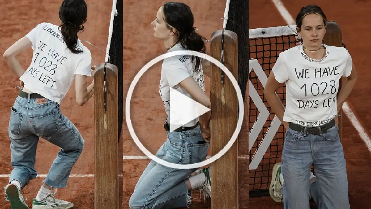 'The young woman, of French nationality, entered the grounds with a valid ticket early in the day,' the French Tennis Federation said in a statement.