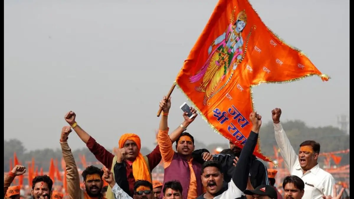 Supporters of VHP during 