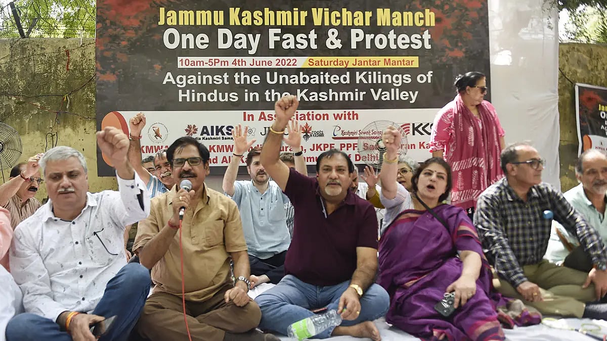 Kashmiri Pandits Protest 