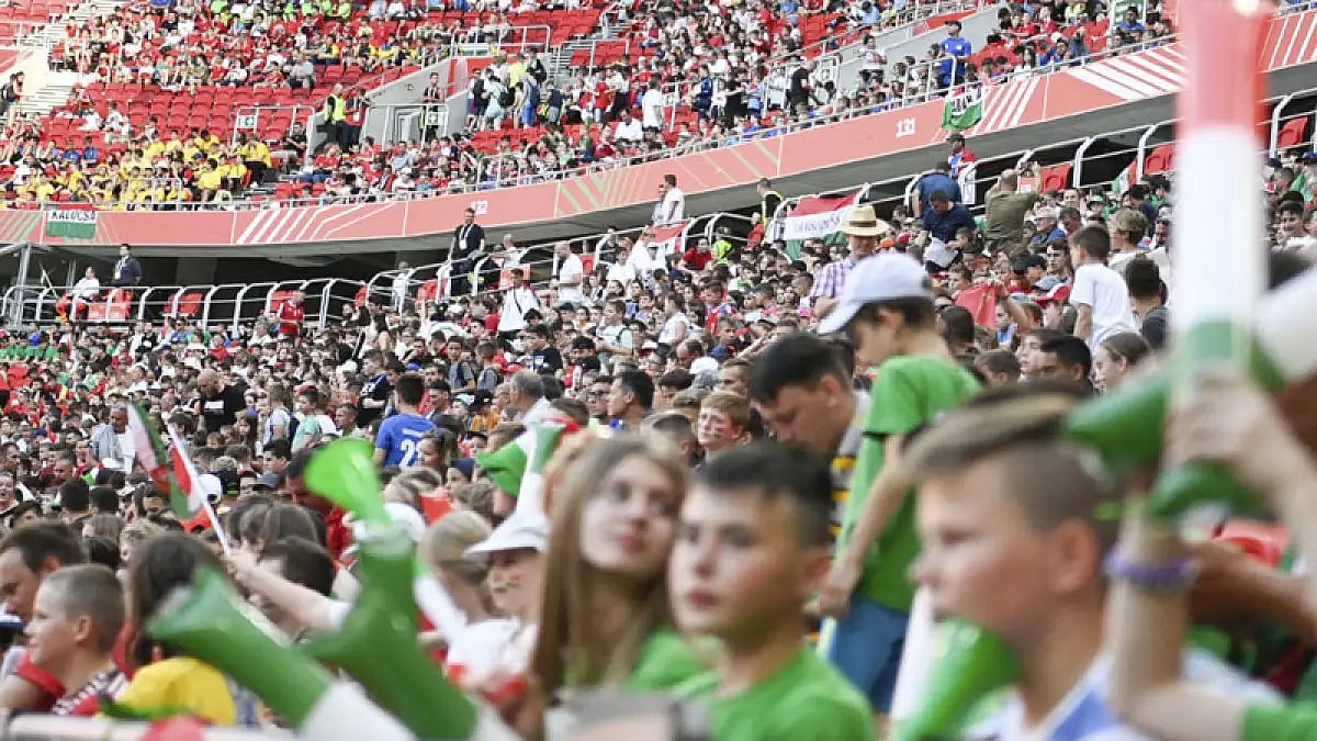 A crowd of 30,000, mainly children, witnessed Hungary vs England match at Puskas Arena, Budapest.