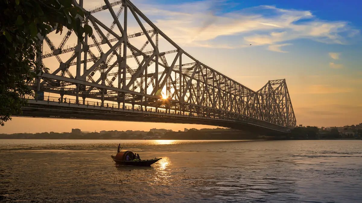 Sunset over the Hooghly