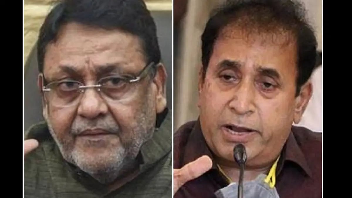 Senior NCP leaders Nawab Malik (left) and Anil Deshmukh (Right)