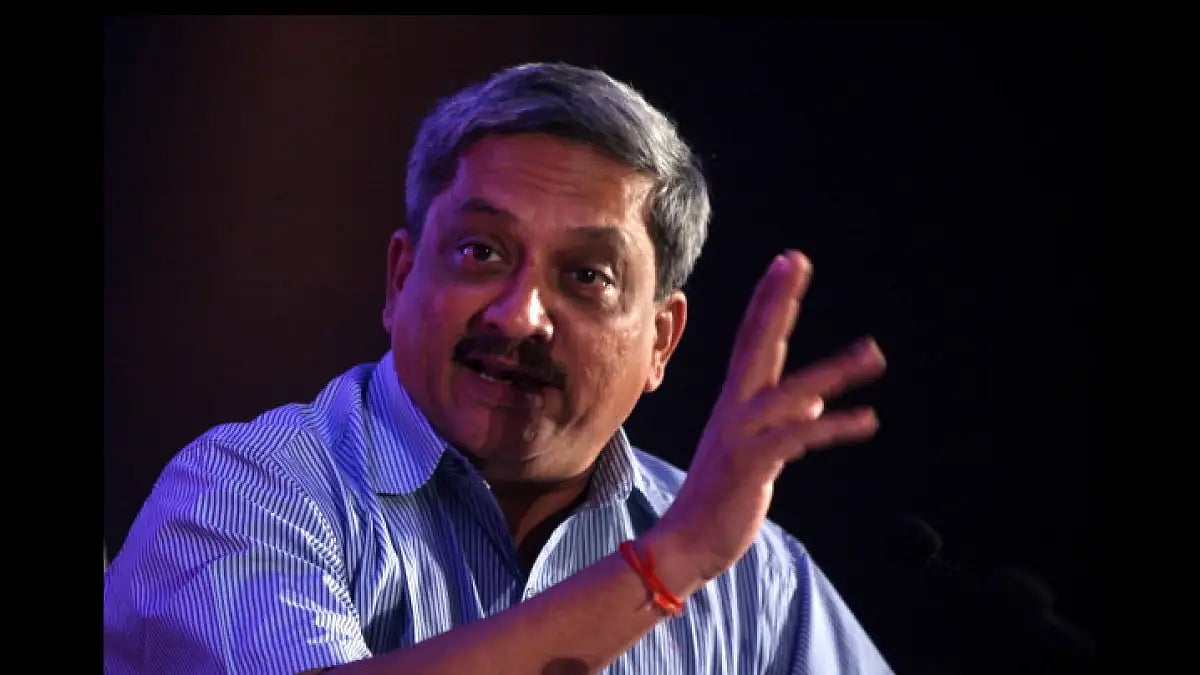 Former Indian minister Manohar Gopalkrishna Prabhu Parrikar 