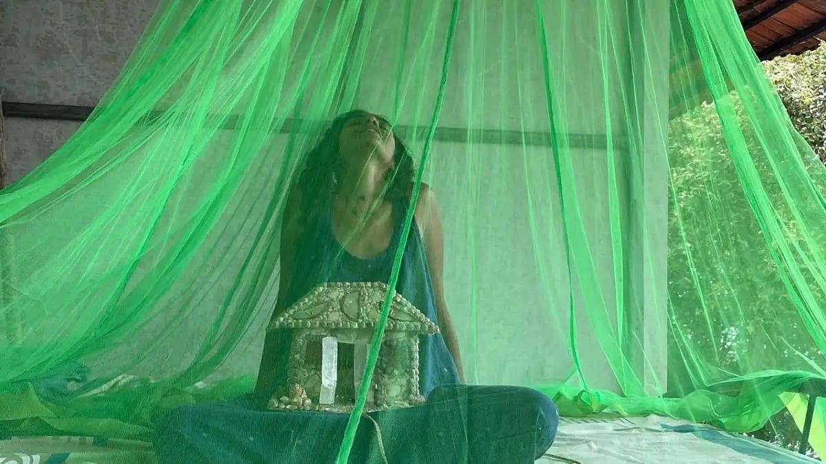 Priyal 'Woodpecker' at her home in Goa.