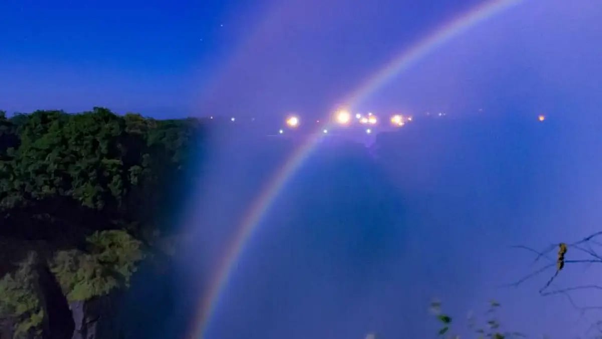 A moonbow as observed from Zimbabwe