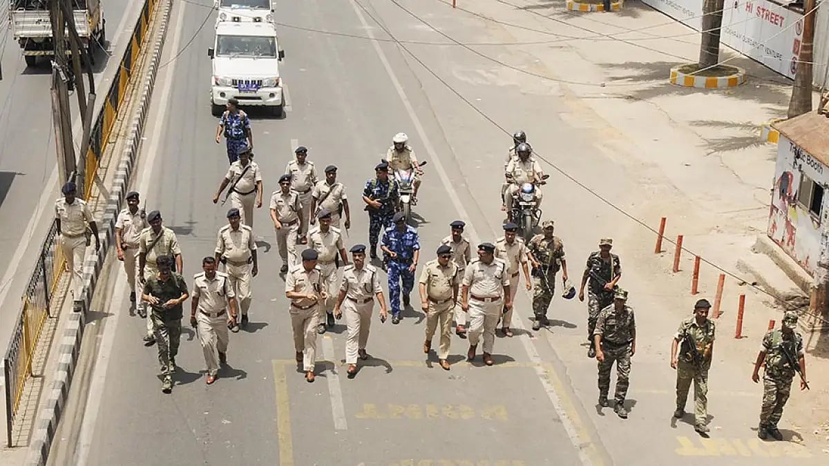 Heavy security in Ranchi