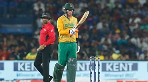 Heinrich Klassen celebrates fifty against India in Cuttack. Get IND vs SA 2nd T20 highlights.