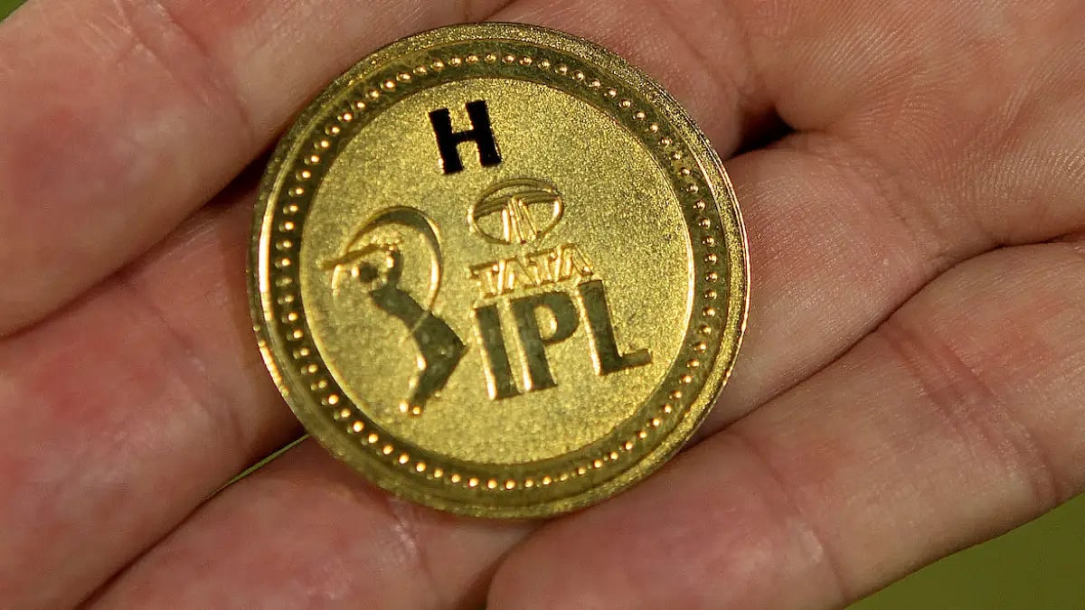 The coin for the toss before IPL 2022 opening match. 