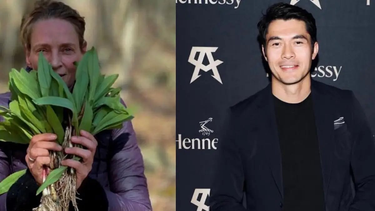 Uma Thurman and Henry Golding
