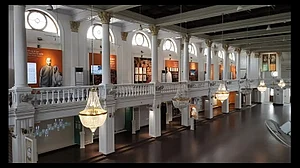 A glimpse of the Icons of Nationalism exhibition inside Belvedere Hall