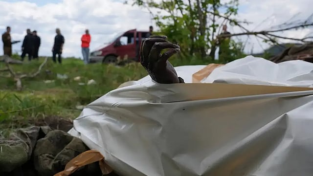 Ukraine War: Bucolic Lush Green Pine Forest Is The Site Of Mass Grave Exhumation Now