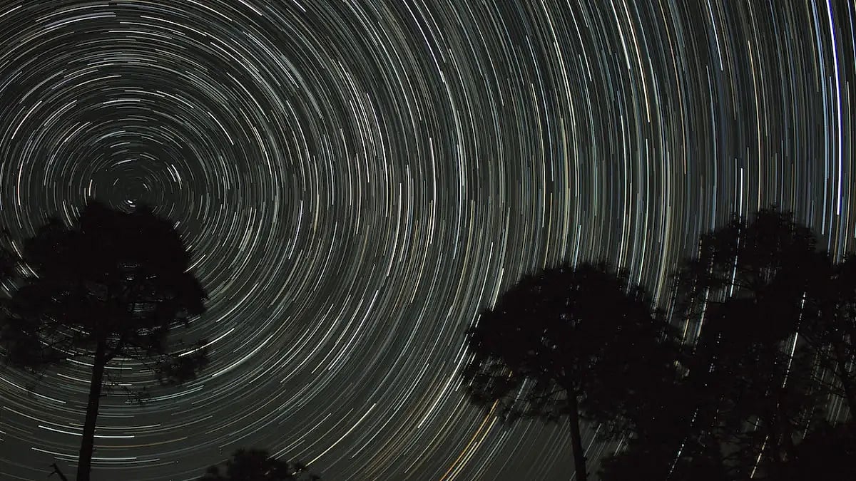 A star trail