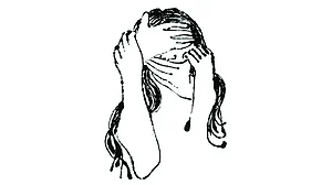 Eyes wide shut: Ink on paper by Bakula Nayak (2019)