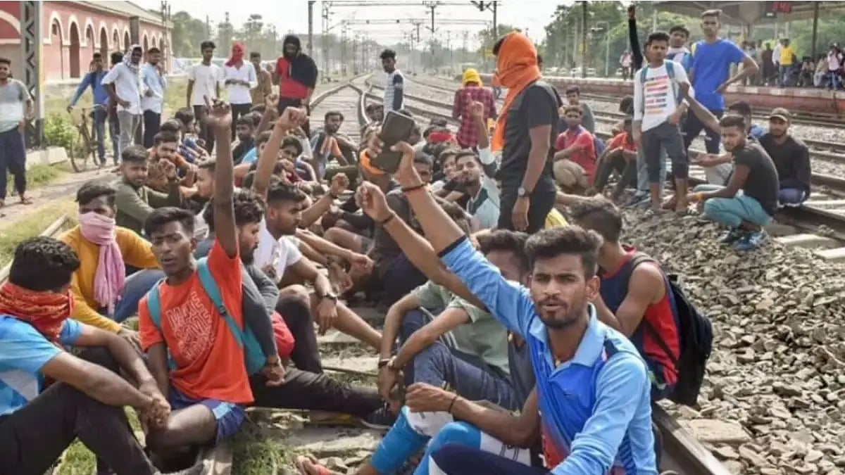 Agniveer protests in Bihar