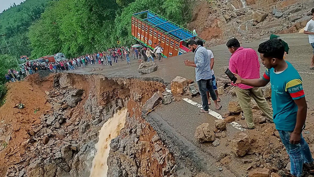 Landslide in Meghalaya