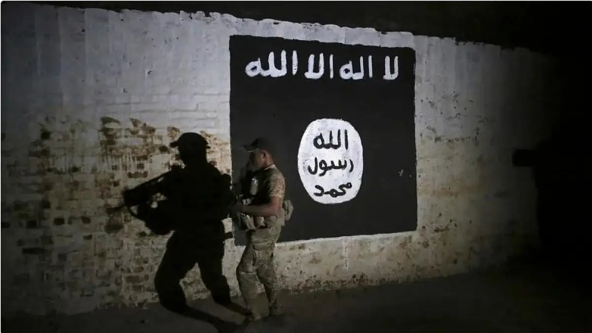 An ISIS group flag. 