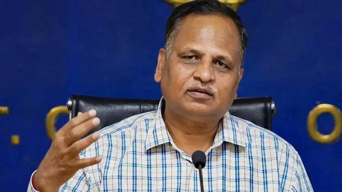 Former Delhi minister and AAP leader Satyendar Jain