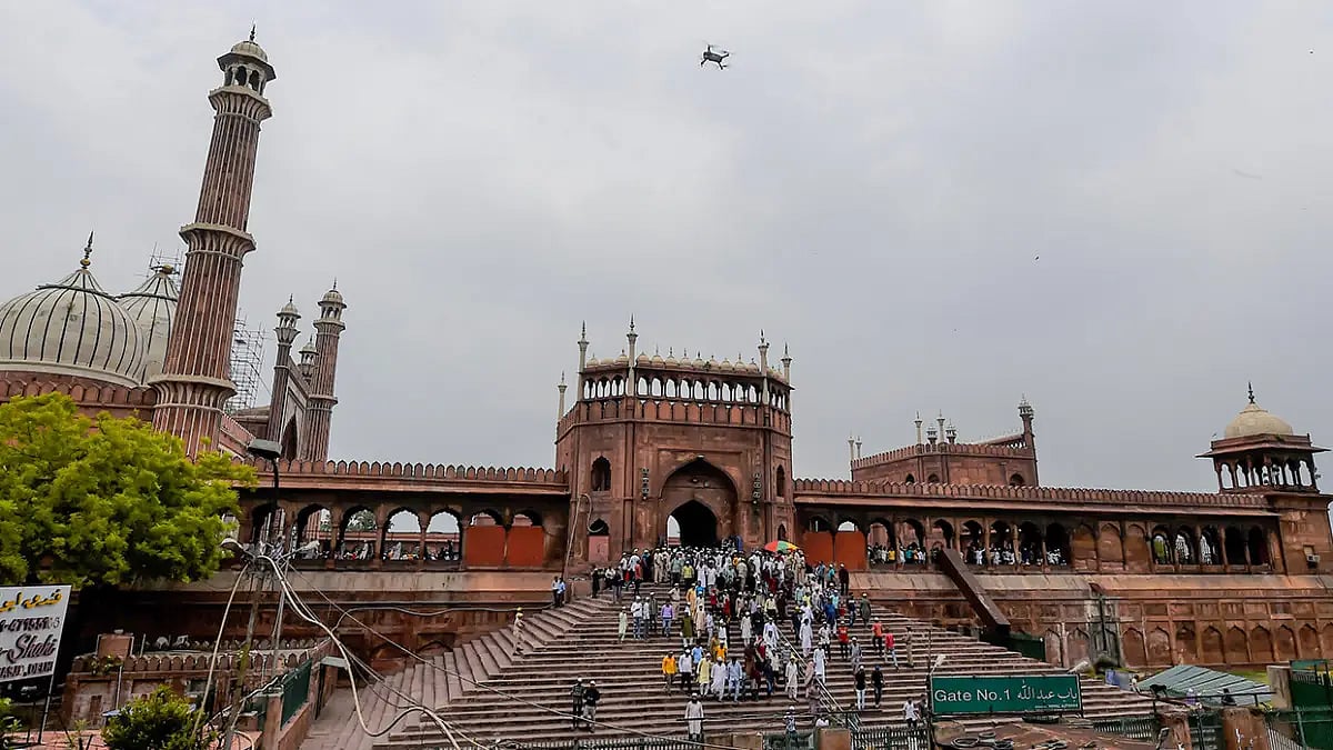 Friday prayers at Jama Masjid