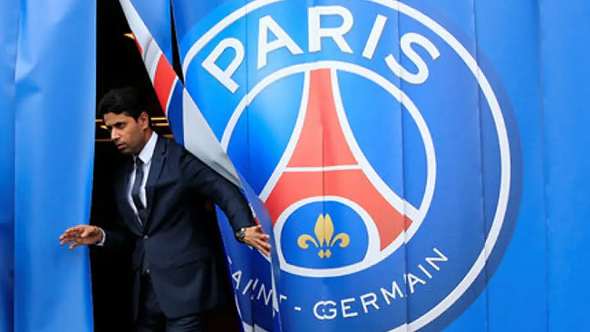 Media reports from the stadium said Nasser al-Khelaifi had to be calmed after trying to enter the locker room of the match referee.