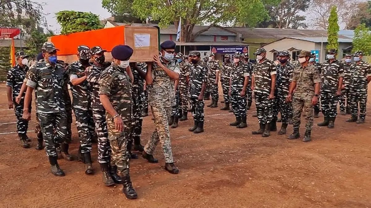 Representative image of a funeral of personnel killed in action