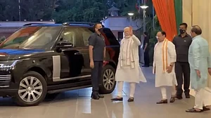 PM Narendra Modi and BJP chief JP Nadda at BJP HQ in Delhi for BJP parliamentary board meeting
