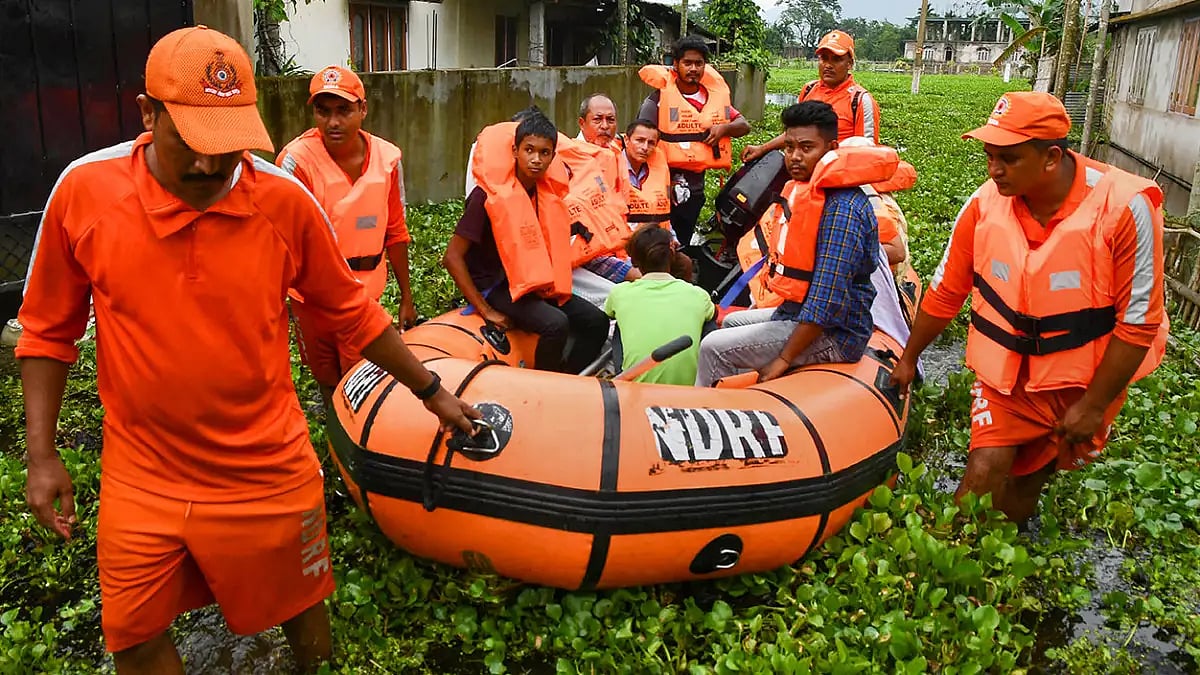 Flood Condition Further Improves In Assam