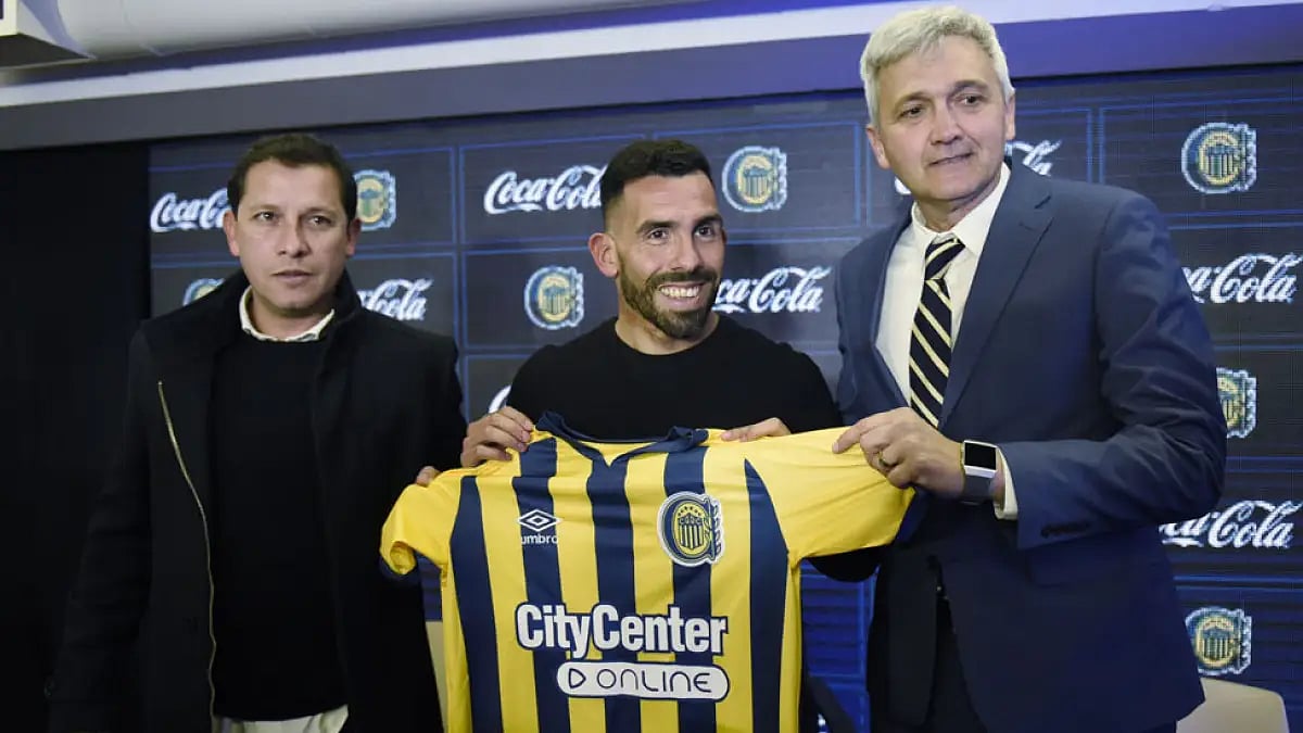 Carlos Tevez presented as the new coach for Rosario Central, in Rosario, Argentina, June 21, 2022.