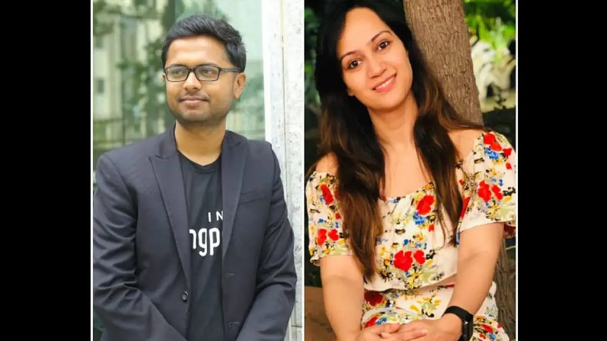 India Head Mukesh Kumar Sahu and  Marketing Head (India) Chetna Sharma of PingPong Payments