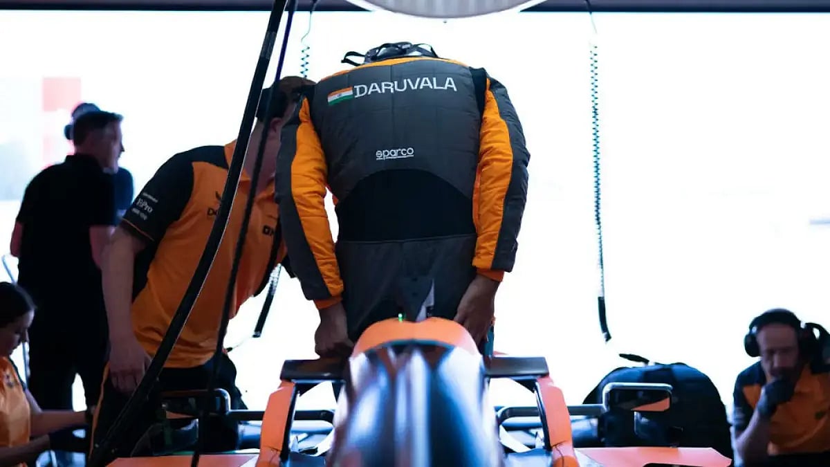 This was Jehan Daruvala's first taste of F1 machinery.