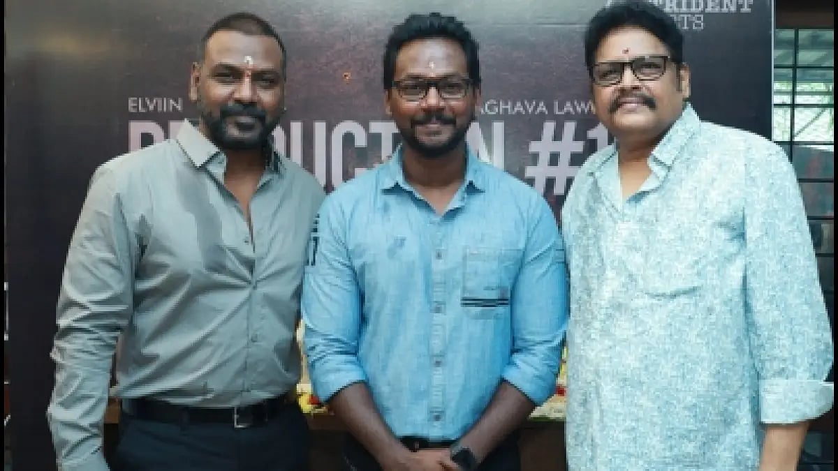 Raghava Lawrence With Brother Elviin and Director KS Ravikumar