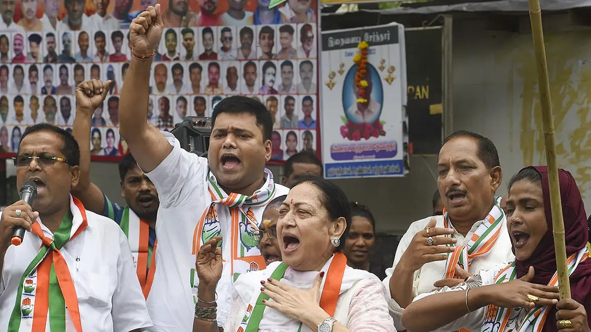 Delhi Congress Holds Protest Against Agnipath Scheme