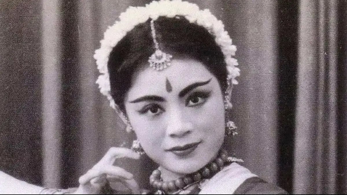 Legendary Chinese Indian classical dancer Zhang Jun.