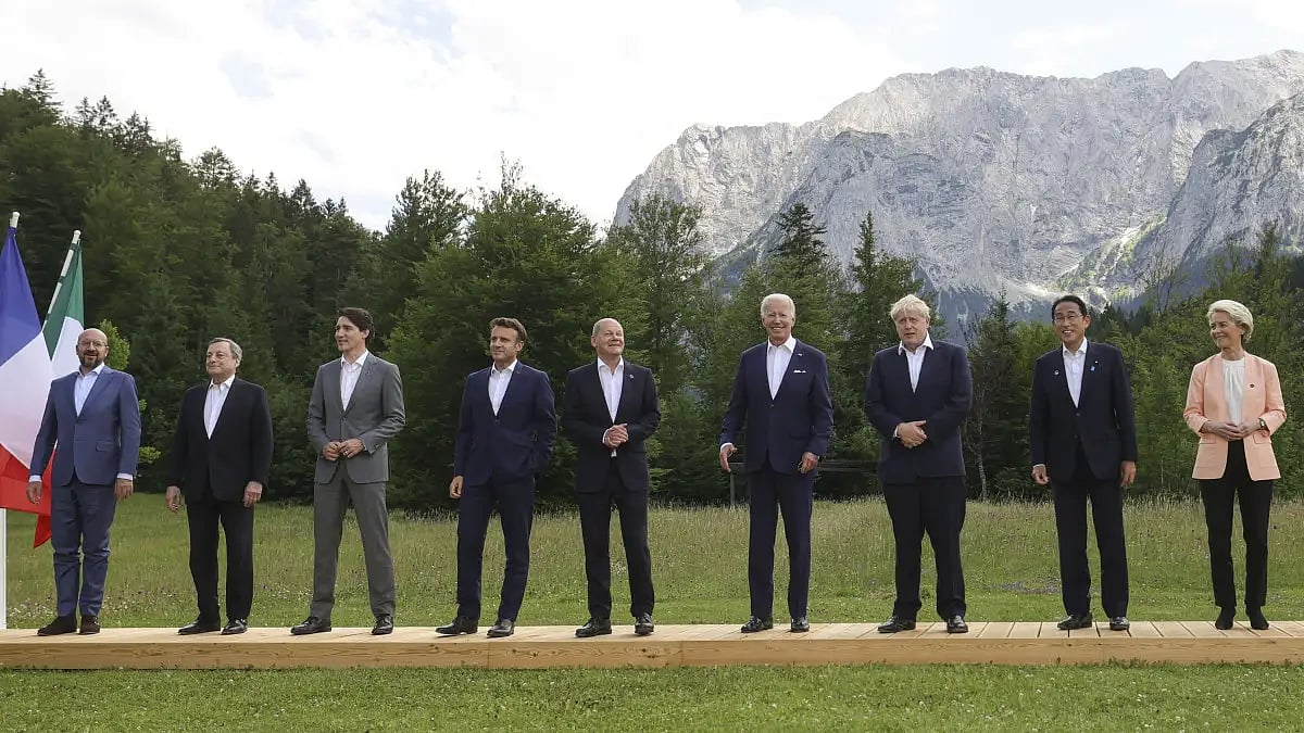 Leaders of the G-7 countries at the G-7 Summit in Germany 