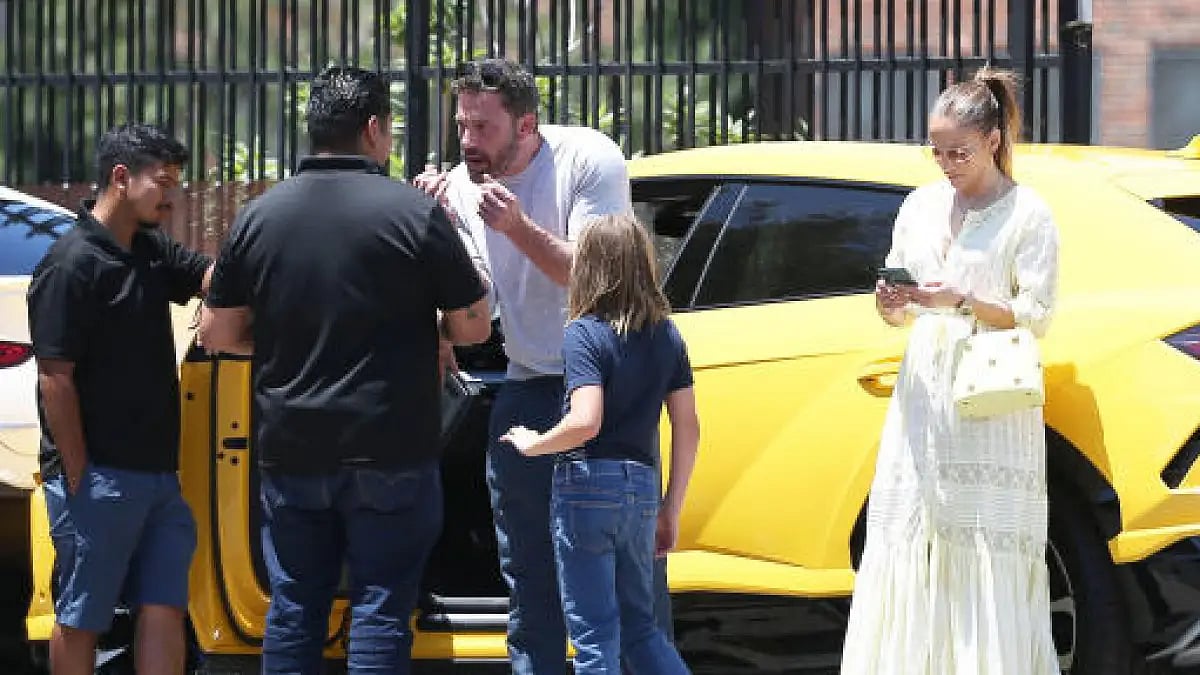 Ben Affleck with his son, Samuel