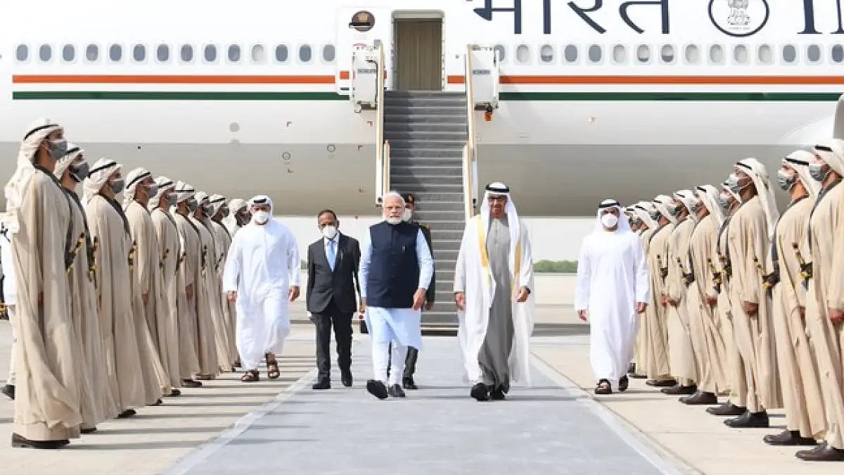 PM Modi with Sheikh Mohamed bin Zayed Al Nahyan
