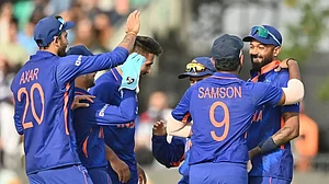 India escaped with a four-run win against Ireland in the second T20I cricket match.