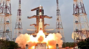 An ISRO spacecraft launch