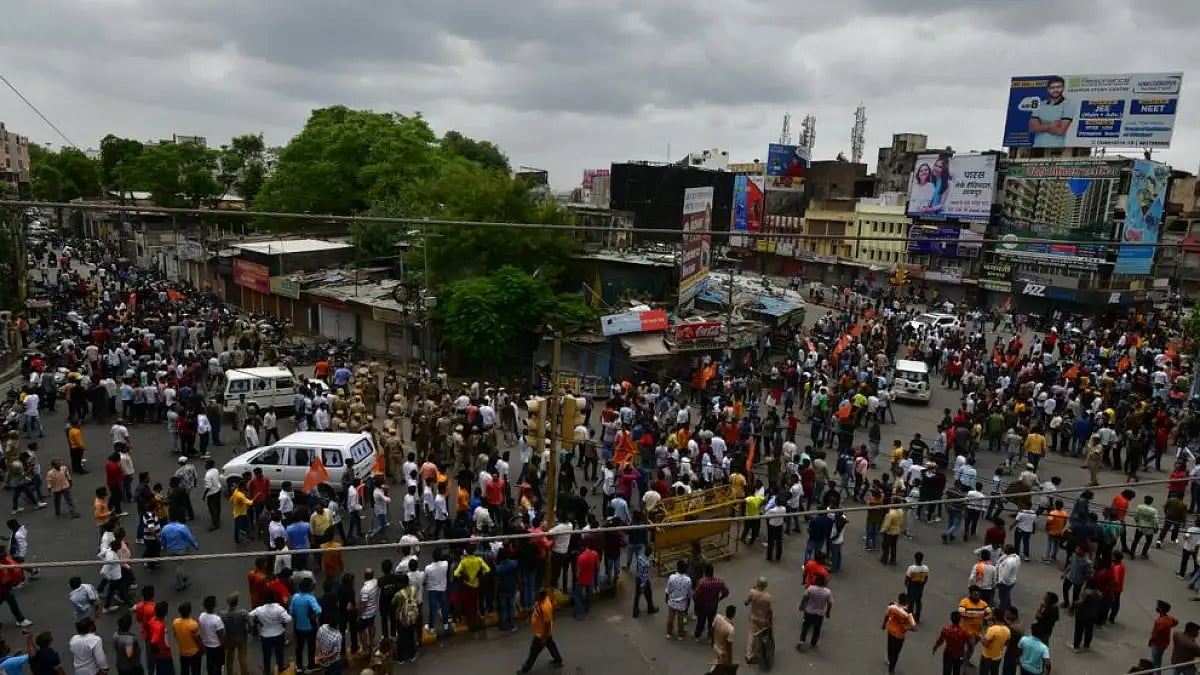 Thousands Take Part In Demonstration At Jaipur To Protest Killing Of Tailor
