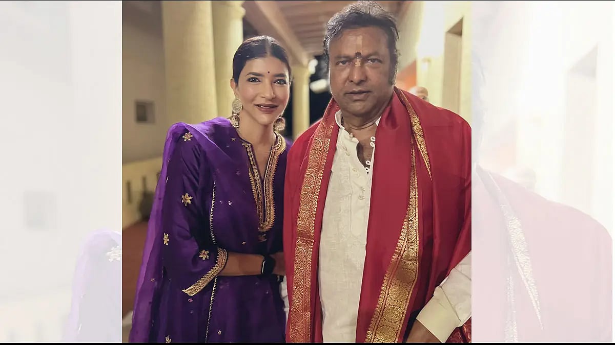 Lakshmi Manchu and Mohan Babu