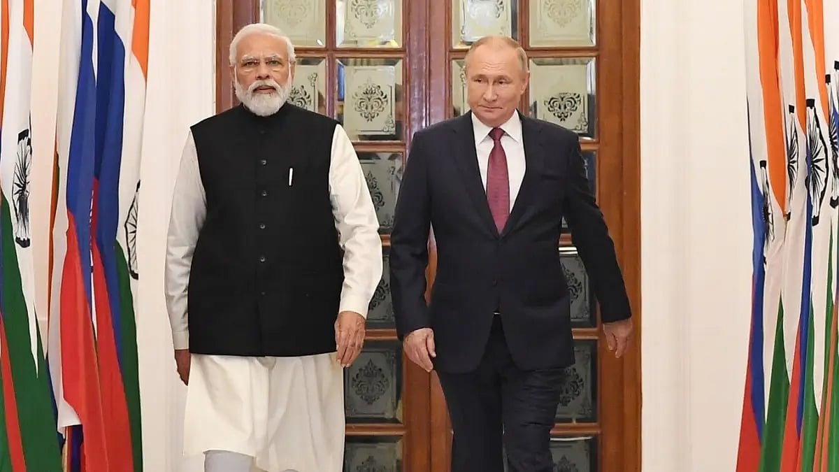Prime Minister Narendra Modi and Russian President Vladimir Putin