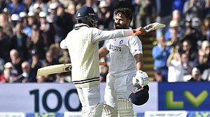 Rishabh Pant and Ravindra Jadeja changed the course of the day. Catch ENG vs IND, 5th Test Day 1 highlights. Photo: AP