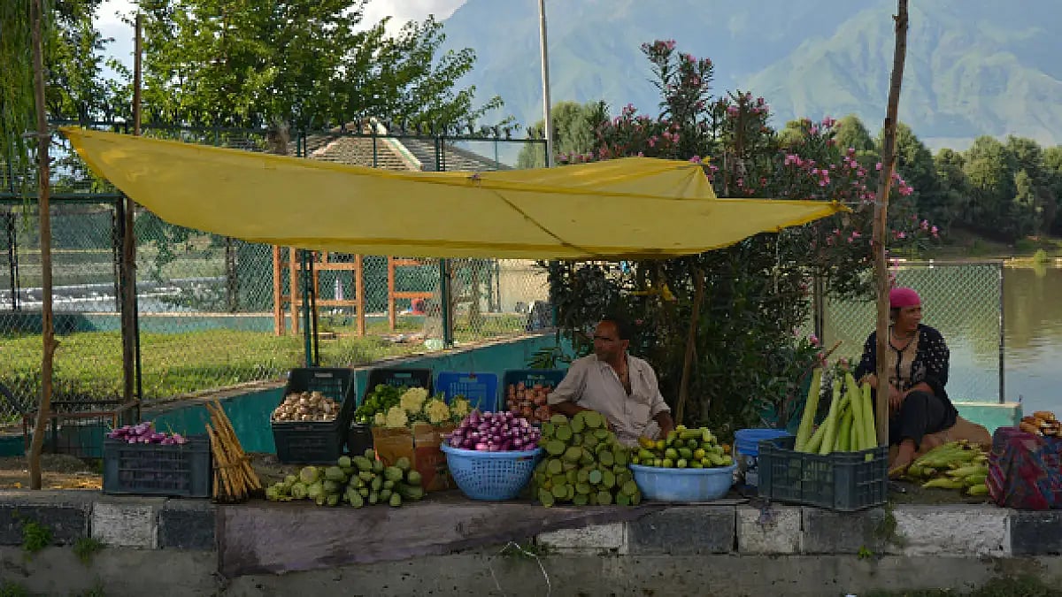 On the roads of Srinagar.