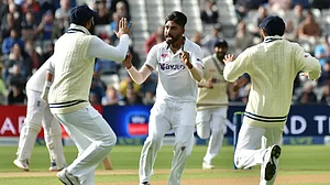 Mohammed Siraj took four wickets in England first innings of the fifth Test on Sunday.