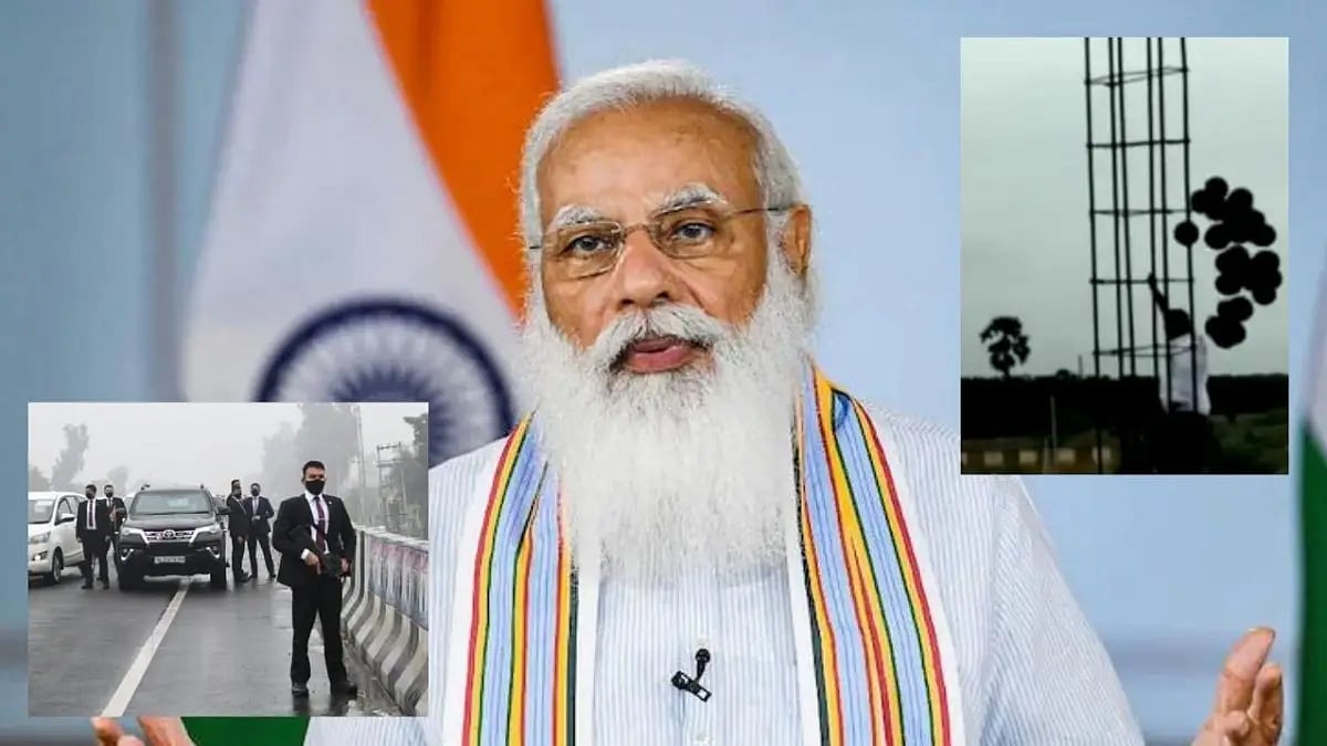 PM Modi's security breached in Andhra Pradesh after black flags flew into his aircraft's path